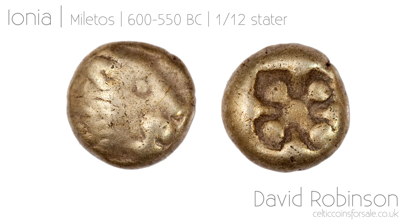 Ionia, Miletos 1/12 stater