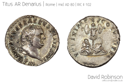 Titus AR Denarius - RIC II 102 - British Victory